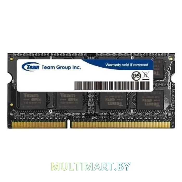 Оперативная память Team Elite 8GB DDR3 SODIMM PC3-12800 (TED3L8G1600C11)
